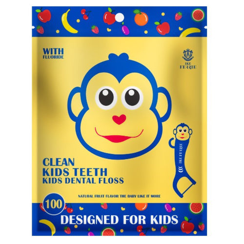 Kids Fluoride Dental Floss Picks 100pcs